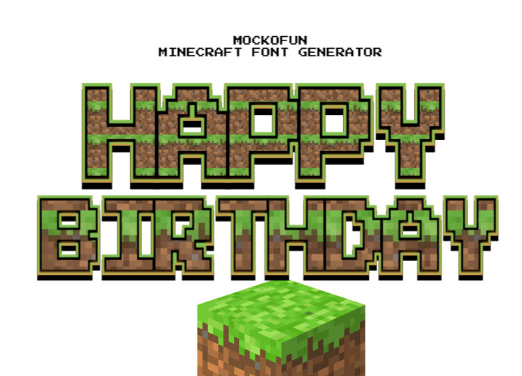 Minecraft Logo Maker - MockoFUN