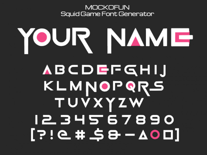 FREE] Game Font Generator - 〇△▢