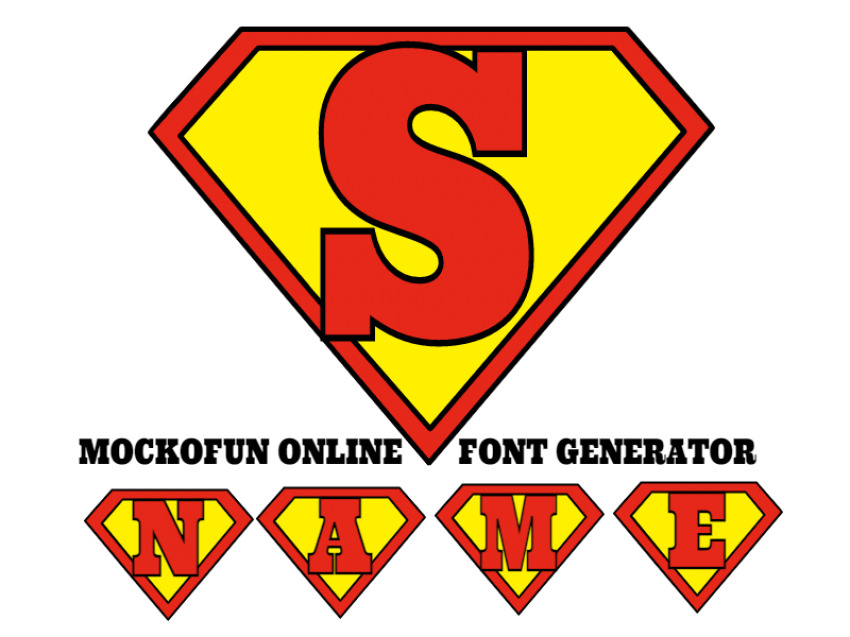 free superman font generator mockofun