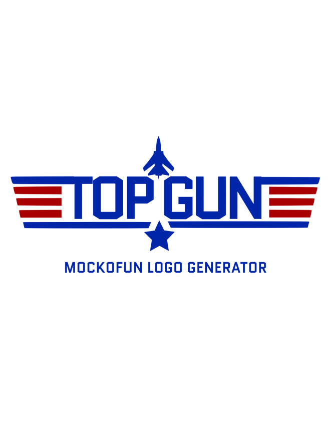 🛩️ [FREE] Top Gun Logo - MockoFUN