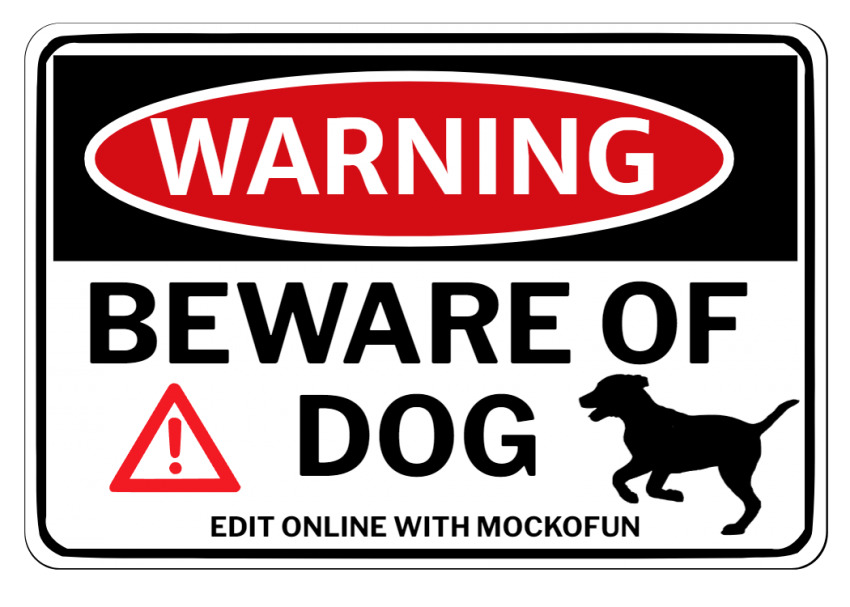 Beware of Dog Sign Printable