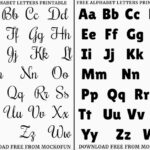 Alphabet Letters Printable