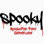 Spooky Font Generator