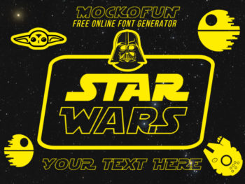 Star Wars Font Generator