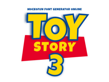 Toy Story Font Generator