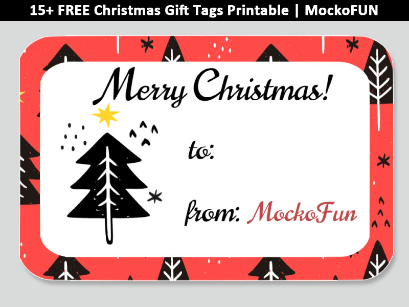[FREE] Christmas Gift Tags Printable - MockoFUN