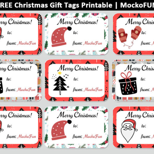 🎄 🎅 🎁 [FREE] Christmas Gift Tags Printable - MockoFUN