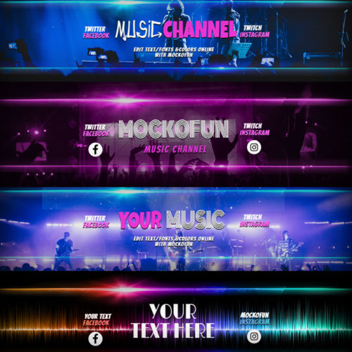 Music Banner For YouTube MockoFUN