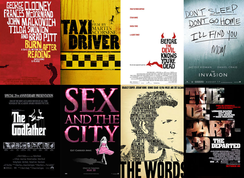 Typographic Movie Posters