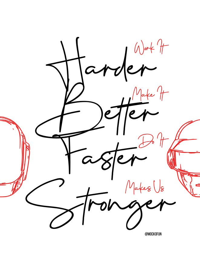 Daft Punk – Harder, Better, Faster, Stronger Lyrics