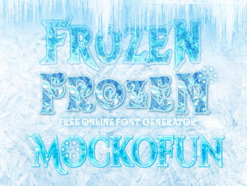 Frozen Font Generator