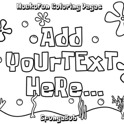 SpongeBob Coloring Page - MockoFUN