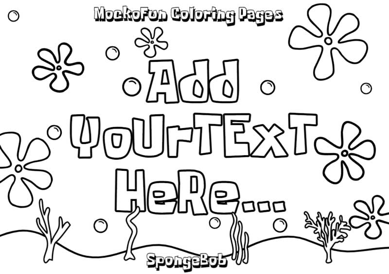 Printable Spongebob Coloring Pages For Kids