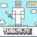 Minecraft Coloring Page