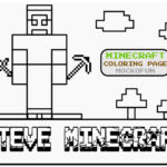 Minecraft Coloring Pages Steve