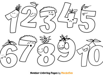 Number Coloring Pages