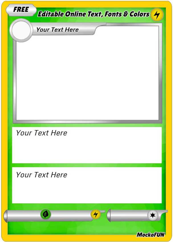 Create your own pokemon card