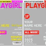 Playgirl Magazine Cover Template