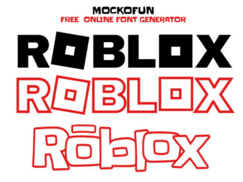 Roblox Font Generator