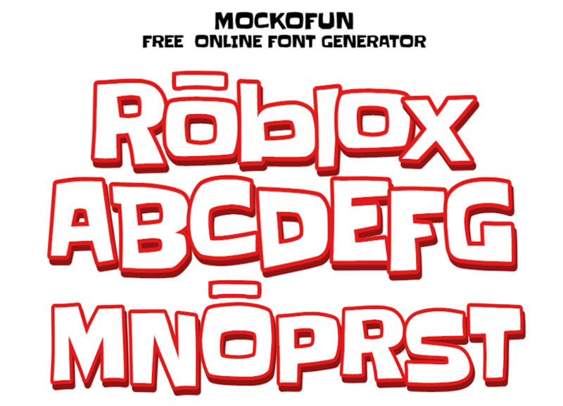 Roblox Font Generator - FREE Download - FontBolt