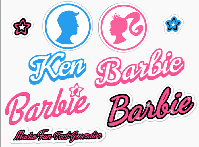 Barbie Font Tumbler Name Tag 30 or 40 oz - Pencil Design Name