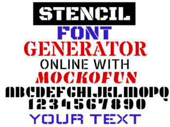 Stencil Font Generator