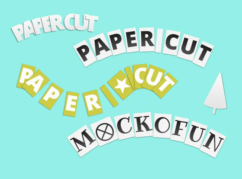 Paper Cut Font