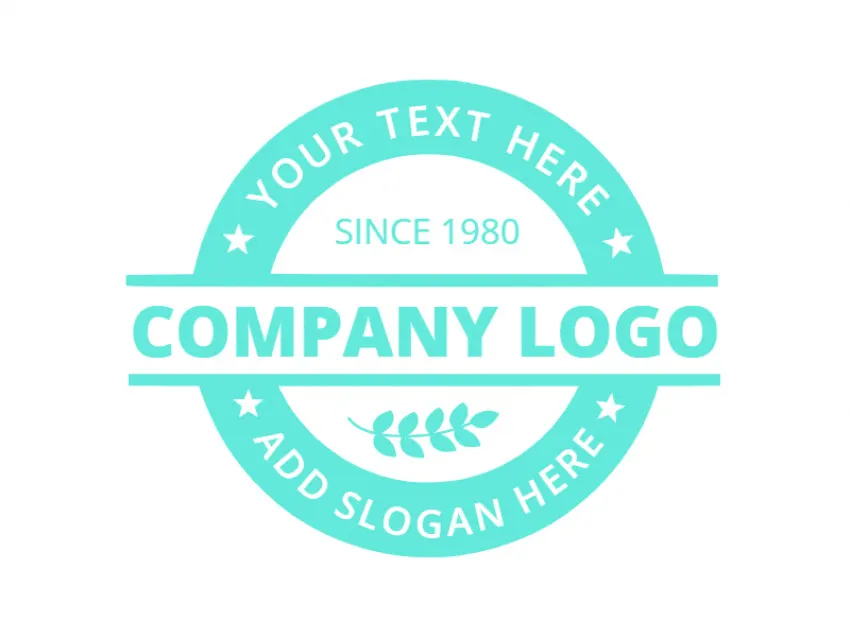 stamp logo design