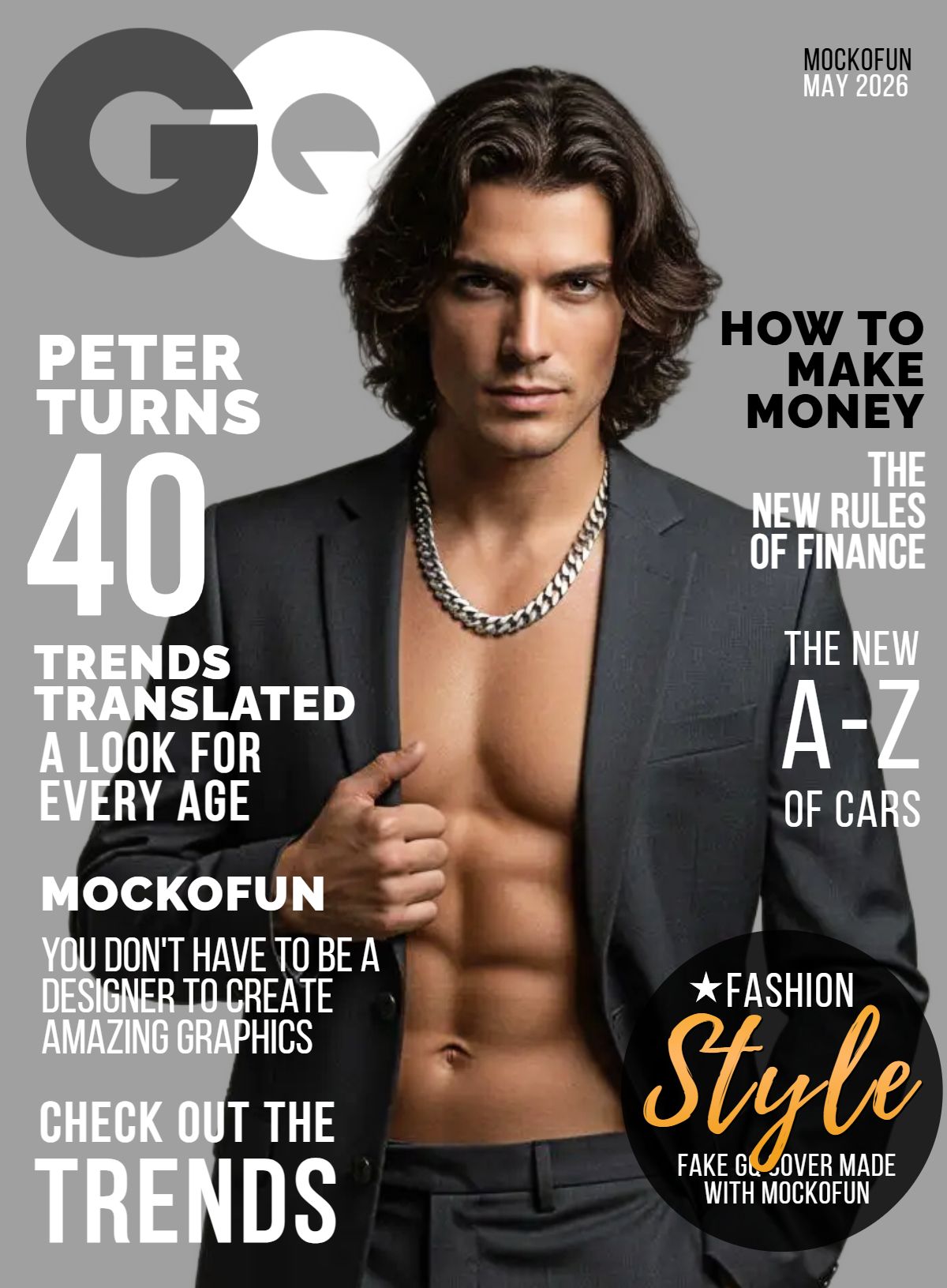 GQ magazine cover GQ magazine cover