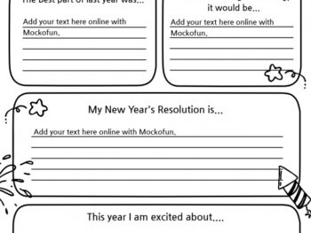 New Year Resolution Template