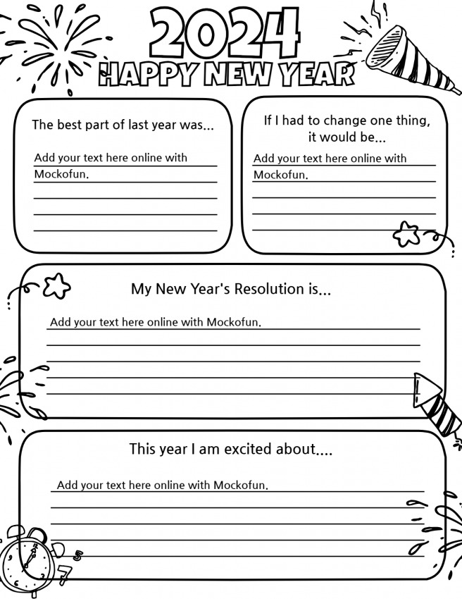 New Year Resolution Template