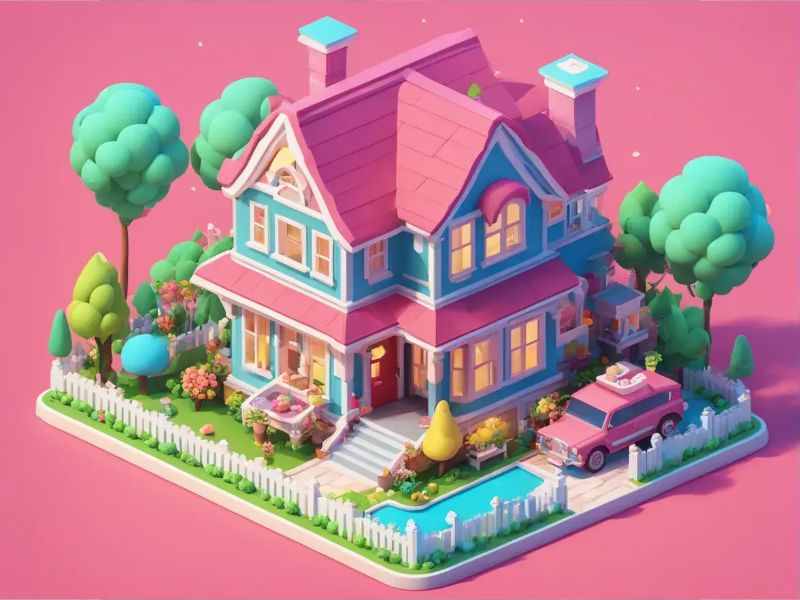 AI Cartoon House