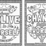 Motivational coloring pages