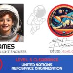 Astronaut ID Card Template