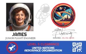 Astronaut ID Card Template