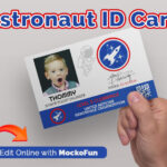 Astronaut ID Card Template