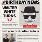 Birthday Newspaper Template