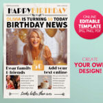 Birthday Newspaper Template