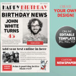 Personalized Birthday Newspaper