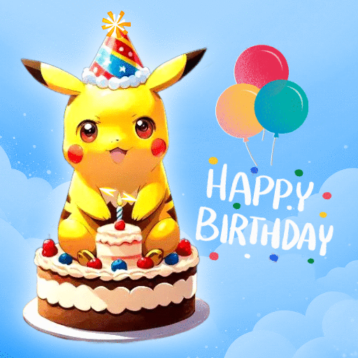 Pokemon Happy Birthday Gif