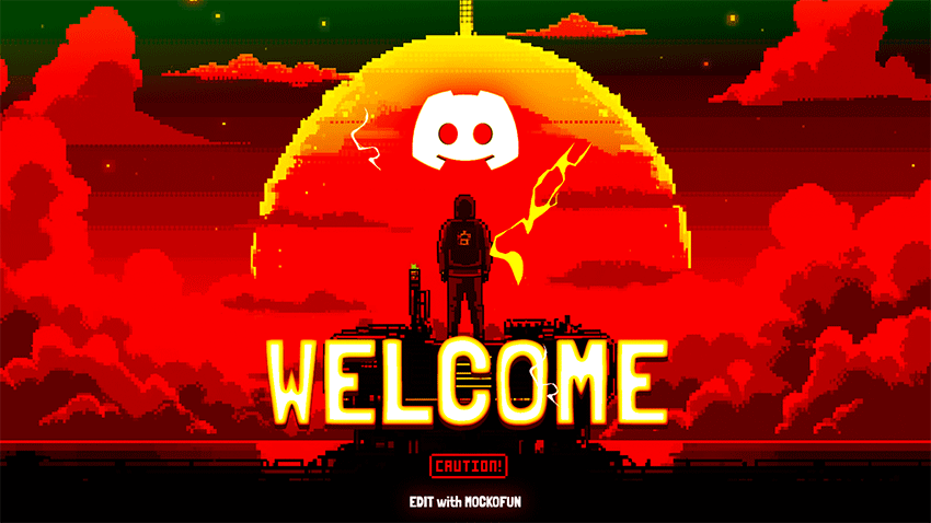 Black And Yellow Discord Banner Gif