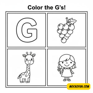 Color Sheets with Letters