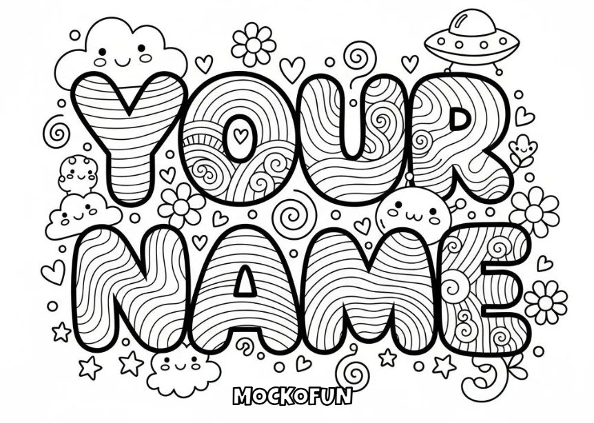Name Coloring Pages