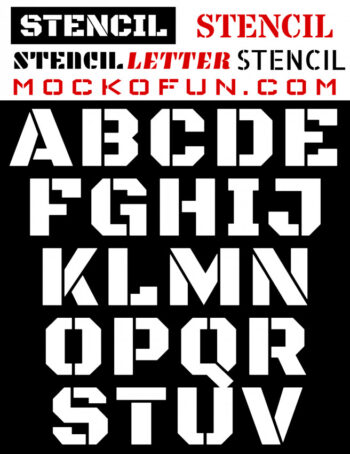 Letter Stencils