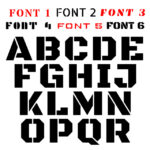 Letter Stencils