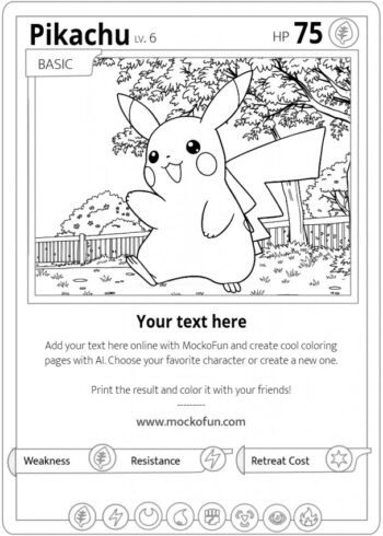 Pokemon Card Coloring Pages