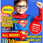School Magazine Cover Design