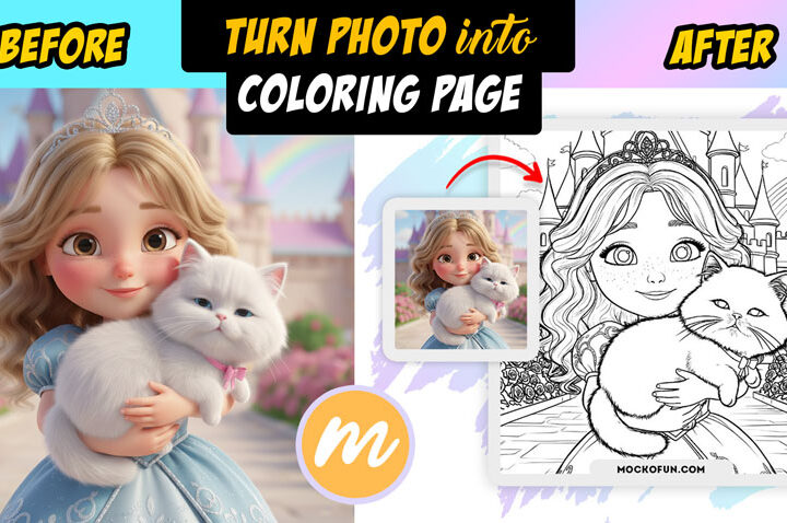 Convert Photo Into Coloring Page