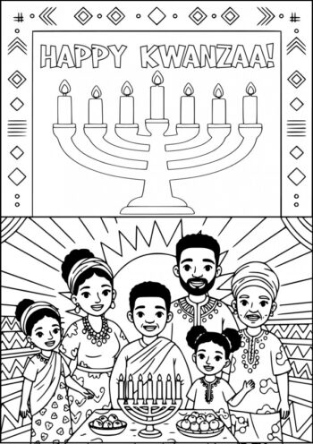 Kwanzaa Coloring Page