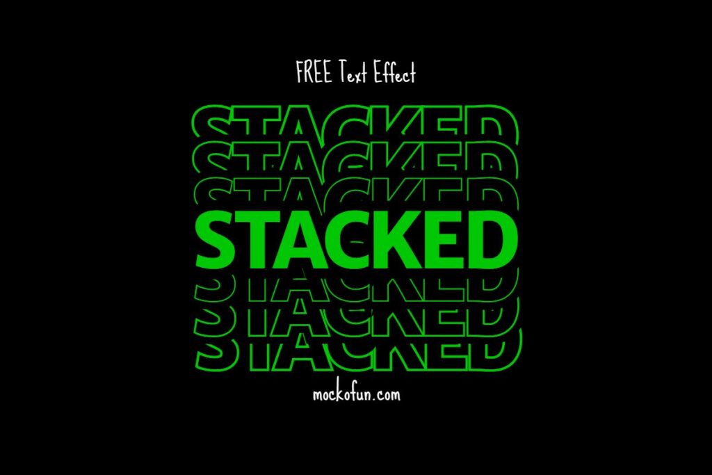 Stacked Text